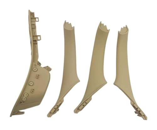 KBKEUBUAD Türgriff Handschuh Für 5 Series F10 F11 F18 520 523 525 528 530 2010-2017 LHD Auto Innen Tür Griff Panel Abdeckung(Beige,Set) von KBKEUBUAD