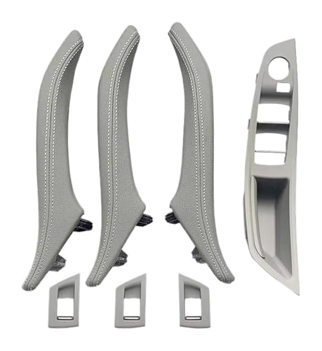 KBKEUBUAD Türgriff Handschuh Für 5 Series F10 F11 F18 520i 523i 525i 528i 535i 2010-2017 Armlehne Innenausstattung Leder Türgriff Montage 7-teiliges Set(Gray) von KBKEUBUAD