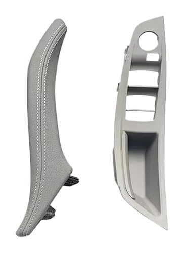 KBKEUBUAD Türgriff Handschuh Für 5 Series F10 F11 F18 520i 523i 525i 528i 535i 2010-2017 Auto Links Rechts Innen Tür Armlehne Leder Griff RHD(Grey,2PCS) von KBKEUBUAD