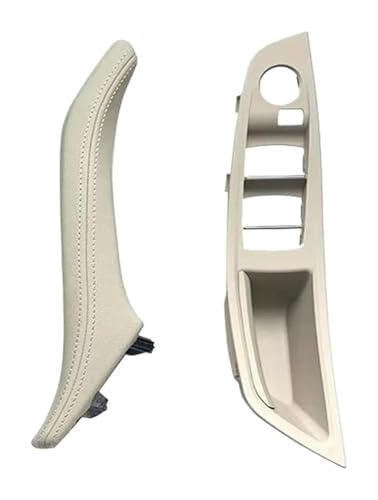 KBKEUBUAD Türgriff Handschuh Für 5 Series F10 F11 F18 520i 523i 525i 528i 535i 2010-2017 Auto Links Rechts Innen Tür Armlehne Leder Griff RHD(Oyster,2PCS) von KBKEUBUAD