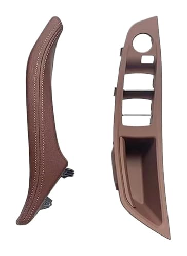KBKEUBUAD Türgriff Handschuh Für 5 Series F10 F11 F18 520i 523i 525i 528i 535i 2010-2017 Auto Links Rechts Innen Tür Armlehne Leder Griff RHD(rot,2PCS) von KBKEUBUAD