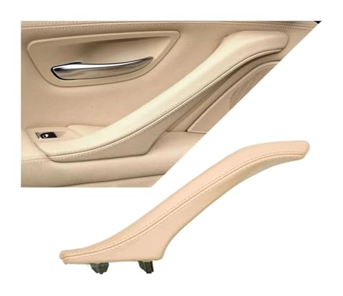 KBKEUBUAD Türgriff Handschuh Für 5 Series F10 F11 F18 520i 523i 525i 528i 535i 2010-2017 Innen Passagier Türgriff Leder Pull Montage(Beige,Left) von KBKEUBUAD