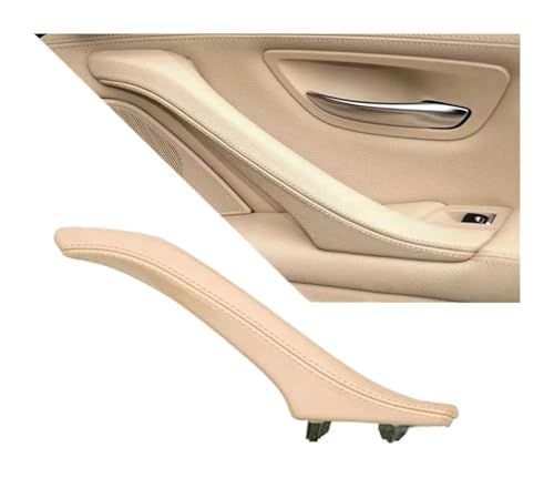 KBKEUBUAD Türgriff Handschuh Für 5 Series F10 F11 F18 520i 523i 525i 528i 535i 2010-2017 Innen Passagier Türgriff Leder Pull Montage(Beige,Right) von KBKEUBUAD