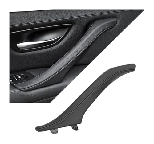 KBKEUBUAD Türgriff Handschuh Für 5 Series F10 F11 F18 520i 523i 525i 528i 535i 2010-2017 Innen Passagier Türgriff Leder Pull Montage(Schwarz,Left) von KBKEUBUAD