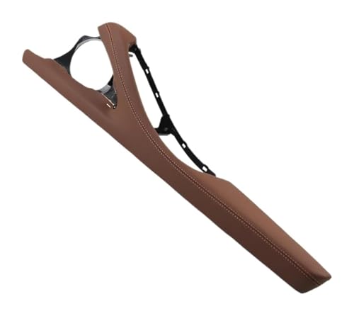 KBKEUBUAD Türgriff Handschuh Für 5 Series F10 F11 F18 520i 523i 525i 528i 535i 2010-2017 Innentürgriff Armlehne Leder Außenrahmenhalterung(Braun,RHD) von KBKEUBUAD