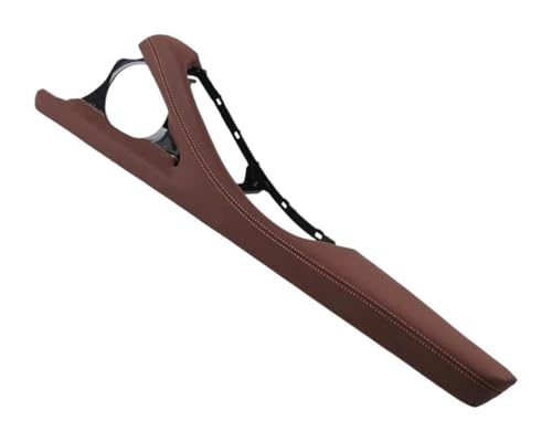 KBKEUBUAD Türgriff Handschuh Für 5 Series F10 F11 F18 520i 523i 525i 528i 535i 2010-2017 Innentürgriff Armlehne Leder Außenrahmenhalterung(Red Brown,RHD) von KBKEUBUAD