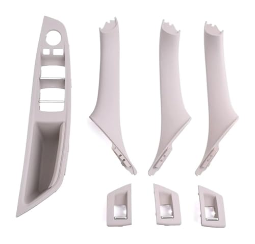 KBKEUBUAD Türgriff Handschuh Für 5 Series F10 F11 F18 520i 523i 525i 528i 535i Innentür Armlehne Fenster Schalter Panel Pull Griff Set(Oyster Lhd 7pcs) von KBKEUBUAD
