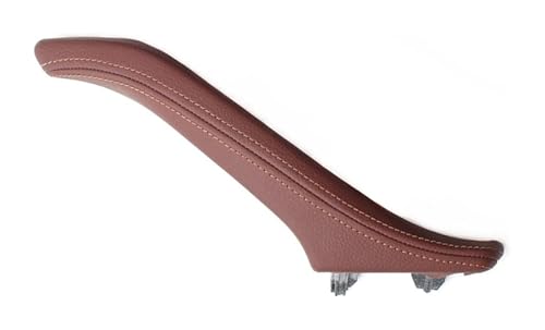 KBKEUBUAD Türgriff Handschuh Für 5 Series F10 F11 F18 520i 523i 525i 528i 535i Links Rechts Innen Passagier Tür Leder Pull Griff Montage(Right Red Brown) von KBKEUBUAD