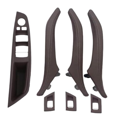 KBKEUBUAD Türgriff Handschuh Für 5er F10 F11 F18 520i 523i 525i 528i 535i 2010–2017 LHD RHD Auto-Armlehne Innentür Leder-Zuggriff(Moka,LHD) von KBKEUBUAD