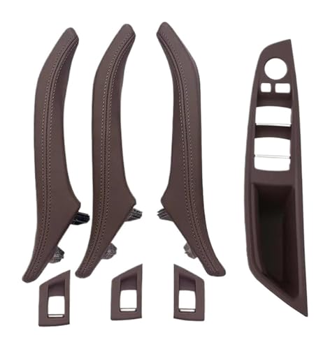 KBKEUBUAD Türgriff Handschuh Für 5er F10 F11 F18 520i 523i 525i 528i 535i 2010–2017 LHD RHD Auto-Armlehne Innentür Leder-Zuggriff(Moka,RHD) von KBKEUBUAD