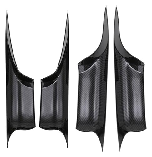 KBKEUBUAD Türgriff Handschuh Für 7 Series 730 750 F01 2008-2015 Vorne Hinten Links Rechts Carbon Fiber Auto Innen Tür Hand Panel(All Carbon Pattern) von KBKEUBUAD