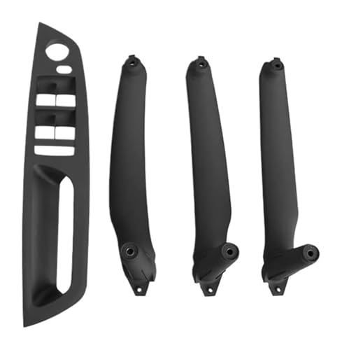 KBKEUBUAD Türgriff Handschuh Für B&MW E70 E71 E72 X5 X6 2007-2014 RHD LHD Armlehne Auto Innentürgriff Innenverkleidung Pull Trim Cover(Schwarz,LHD B) von KBKEUBUAD