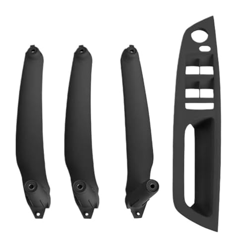 KBKEUBUAD Türgriff Handschuh Für B&MW E70 E71 E72 X5 X6 2007-2014 RHD LHD Armlehne Auto Innentürgriff Innenverkleidung Pull Trim Cover(Schwarz,RHD B) von KBKEUBUAD