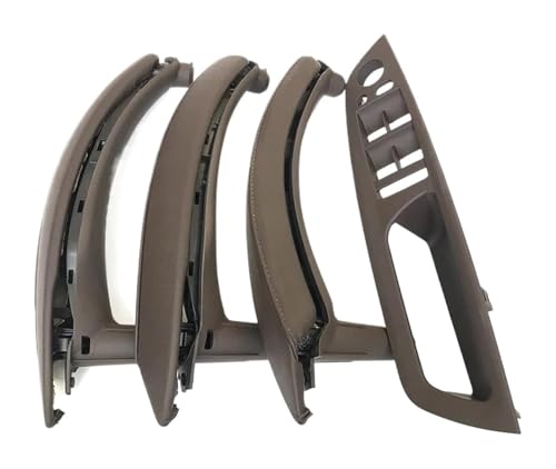 KBKEUBUAD Türgriff Handschuh Für B&MW X5 X6 E70 E71 2007-2014 7-teiliges Set LHD RHD Fensterschalter Panel Zuggriff Mit Lederbezug(Moka,RHD) von KBKEUBUAD