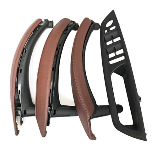 KBKEUBUAD Türgriff Handschuh Für B&MW X5 X6 E70 E71 2007-2014 Innentür 7-teiliges Set LHD RHD Fensterschalter Panel Zuggriff(Red Brown,RHD) von KBKEUBUAD