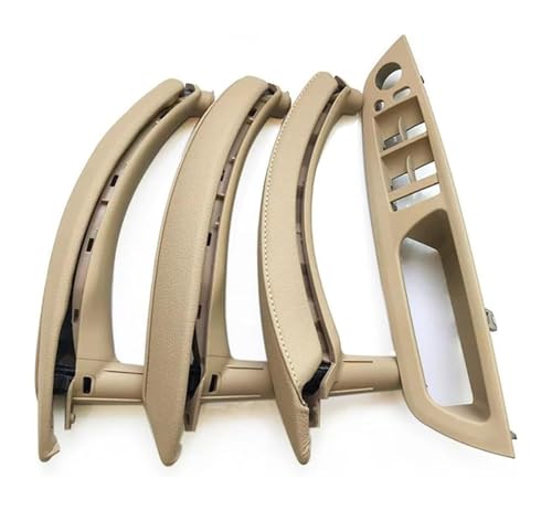 KBKEUBUAD Türgriff Handschuh Für B&MW X5 X6 E70 E71 2007-2014 LHD RHD 7-teiliges Set Innentür-Fenster-Schalterfeld-Zuggriff(Beige,RHD) von KBKEUBUAD