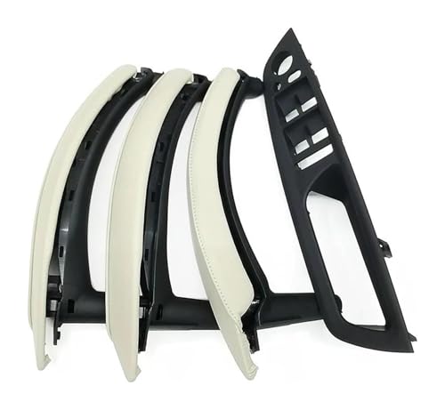 KBKEUBUAD Türgriff Handschuh Für B&MW X5 X6 E70 E71 2007-2014 LHD RHD 7-teiliges Set Innentür-Fenster-Schalterfeld-Zuggriff(Creamy,RHD) von KBKEUBUAD