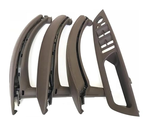 KBKEUBUAD Türgriff Handschuh Für B&MW X5 X6 E70 E71 2007-2014 LHD RHD 7-teiliges Set Innentür-Fenster-Schalterfeld-Zuggriff(Moka,RHD) von KBKEUBUAD
