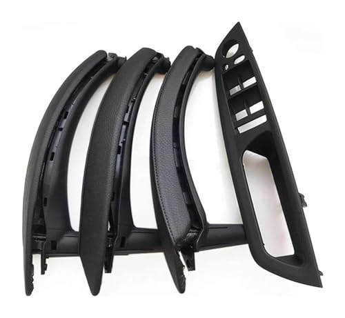 KBKEUBUAD Türgriff Handschuh Für B&MW X5 X6 E70 E71 2007-2014 LHD RHD 7-teiliges Set Innentür-Fenster-Schalttafel-Zuggriff(Schwarz,RHD) von KBKEUBUAD