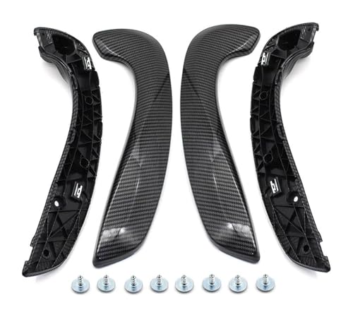 KBKEUBUAD Türgriff Handschuh Für R&enault Für Megane 3 MK3 Für Fluence 2008-2016 809540001R 809600007R Auto Vorne Links Rechts Innerer Zuggriff(Cabon,4PCS) von KBKEUBUAD