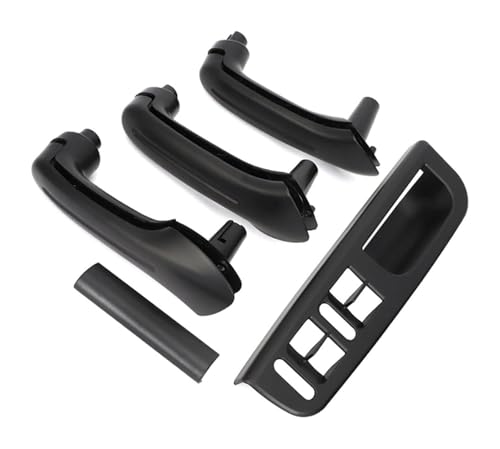 KBKEUBUAD Türgriff Handschuh Für VW Für B&ORA Für G&olf 4 MK4 Für 1999-2007 LHD Schwarzer Innenhaltegriff Innentürarmlehne(4door 5pcs) von KBKEUBUAD