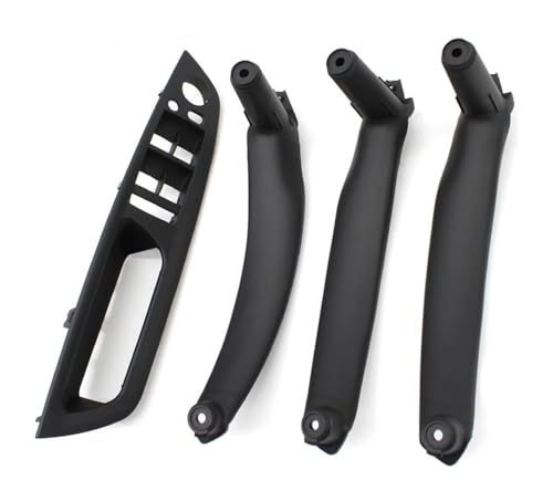 KBKEUBUAD Türgriff Handschuh Für X5 Für X6 E70 E71 2007-2013 4-teiliges Set LHD RHD Innentür-Zuggriff-Kit(Schwarz,LHD) von KBKEUBUAD