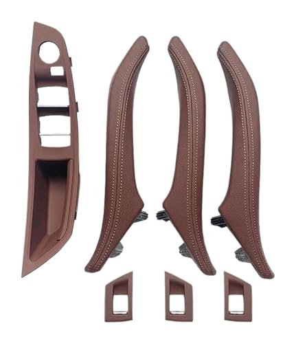 Türgriff Handschuh Für 5 Series F10 F11 520 523 525 528 2010-2017 Innen Fensterheber Schalter Armlehne Abdeckung Tür(Red Brown,B) von KBKEUBUAD