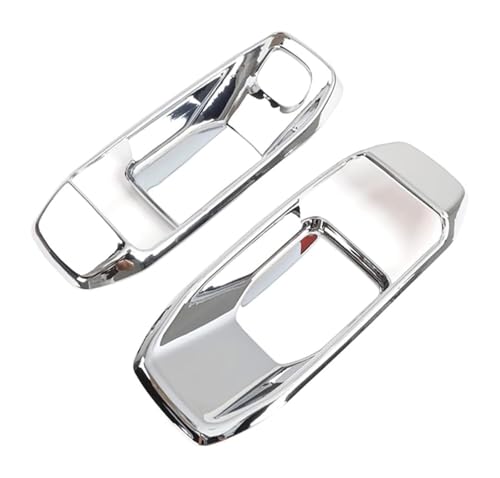 Türgriff Handschuh Für J&eep Für Wrangler JL 2018-2022 Auto Innen Tür Griff Schüssel Abdeckung Aufkleber(Chrom,2PC) von KBKEUBUAD