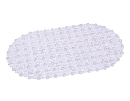 67x37cm Anti-Rutsch-PVC-Bodenmatte Badewanne Dusche Klare Blasenmatte Klarer Teppich Wasserbad Sicherheitsduschmatte Badezimmerzubehör Für Badewannen(White) von KBLDOPN