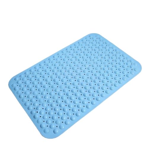 Badematte, 36 x 71 cm, Saugnapf, Sicherheitsdusche, Badewannenmatten, rutschfeste Badezimmer-Bodenmatte, PVC, wasserdichtes Massage-Fußpolster Für Badewannen(Blue) von KBLDOPN