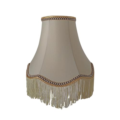 Beige Stoff Quaste Tisch Lampe Schatten Schlafzimmer Studie Nachttisch Shell Abdeckung E27 Für Tischlampen, Stehlampen von KBLDOPN