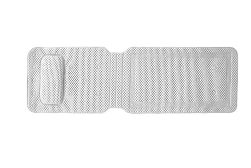 Extra Lange rutschfeste Badewannenmatte mit Saugnapf, PVC-Hohlmassage Kissen, Badezimmer-Bodenmatte, Sicherheitsdusche, Badewannenmatten Für Badewannen(White) von KBLDOPN