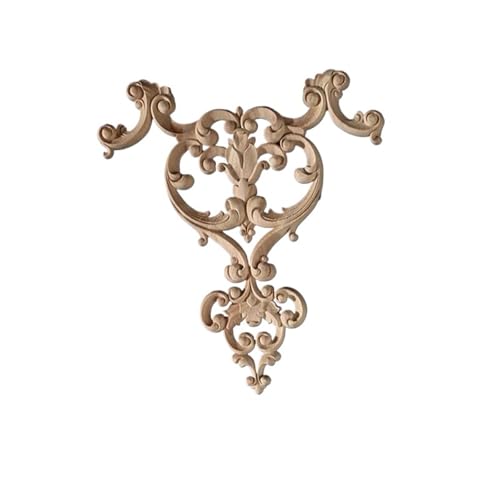 Holzschnitzerei Aufkleber Home Möbel Holz geschnitzt Applikation Fenster Tür Dekor Für Tür, Schrank, Wand(33x24mm) von KBLDOPN