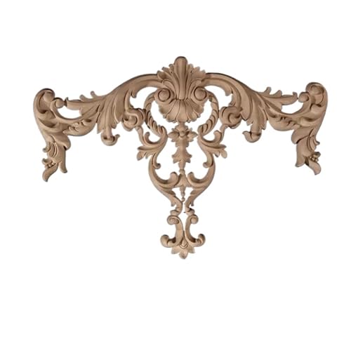 Holzschnitzerei Aufkleber Home Möbel Holz geschnitzt Applikation Fenster Tür Dekor Für Tür, Schrank, Wand(38x26cm) von KBLDOPN