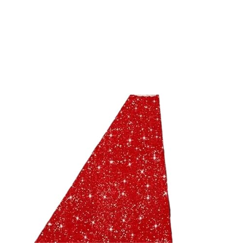 KBLDOPN Funkelnder roter Teppich, rutschfest, waschbar, for Hochzeitsgänge, Partys, Feiertagsdekorationen und Zuhause Für Drinnen Und Draußen(2M_1M) von KBLDOPN
