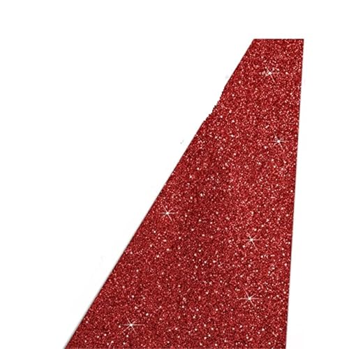KBLDOPN Glitzerteppich for Hochzeit, Weihnachten, Thanksgiving, Outdoor-Accessoires, Hochzeitsparty, Korridorteppich Für Drinnen Und Draußen(Red,4M_1.2M) von KBLDOPN