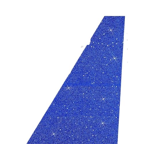 KBLDOPN Glitzerteppich for Hochzeit, Weihnachten, Thanksgiving, Outdoor-Accessoires, Hochzeitsparty, Korridorteppich Für Drinnen Und Draußen(Royal Blue,4M_1.2M) von KBLDOPN