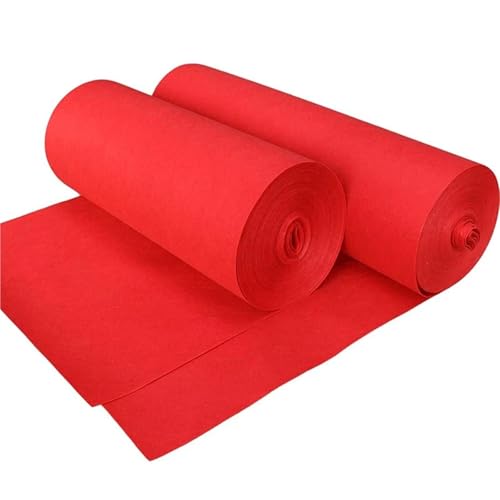 KBLDOPN Langer Hochzeitsteppichgang for Hochzeitsbankette, Filmfestivals, Partys, Feiern, Auszeichnungen, Veranstaltungen, Dekoration, roter Teppich Für Drinnen Und Draußen(10M_1M) von KBLDOPN