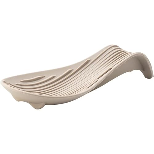 KBLDOPN Silikon-Löffelablage Für Herdplatte 1/4Pcs Silikon Isolierte Löffel Halter Hitze Beständig Tischset Löffel Halter Besteck Regale Küche Werkzeuge Tischset Für Küchenutensilien(1Pc Khaki) von KBLDOPN