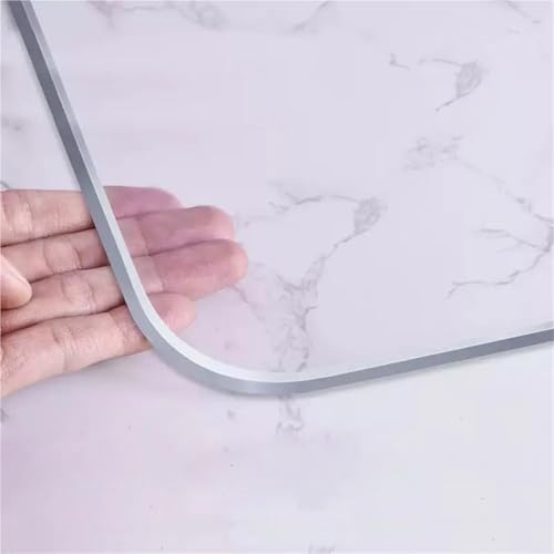 KBLDOPN Tischdecke Transparent Sturdy PVC Tablecloth, Heat-Resistant Waterproof Transparent Table Protector Scratch-Proof Clear Plastic Cover for Dining 1mm Für Tisch(60cmx280cm) von KBLDOPN