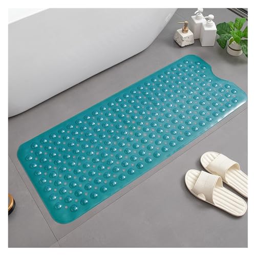 PVC-Badezimmer-Rutschmatte, Badewannen-Massagematte, Haushalts-Teppichmatte, Duschraum-Bodenmatte mit Saugnapf, 100 x 40 cm Für Badewannen(Green) von KBLDOPN