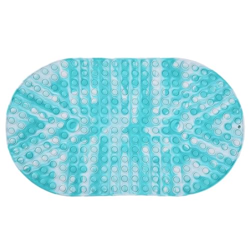 Silikon-Blase-Badematte, Kinder-Badematte, Badewanne, Badezimmer, rutschfeste Matte, weicher Badezimmerteppich, Duschmatte Für Badewannen(Green White,58x34cm) von KBLDOPN