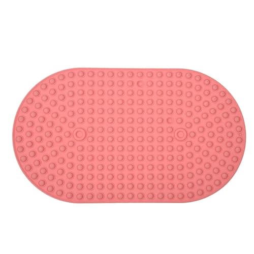 Silikon-Blase-Badematte, Kinder-Badematte, Badewanne, Badezimmer, rutschfeste Matte, weicher Badezimmerteppich, Duschmatte Für Badewannen(Pink,69x39cm) von KBLDOPN