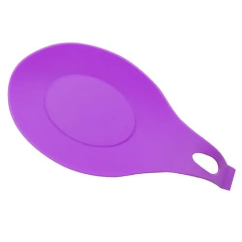 Silikon-Löffelablage Für Herdplatte Silikon Wärmedämmung Löffel Utensil Halter Herd Organizer Regal Tischset Deckel Schaufel Kochgeschirr Halterung Ständer Küche Zubehör Für Küchenutensilien(Purple) von KBLDOPN