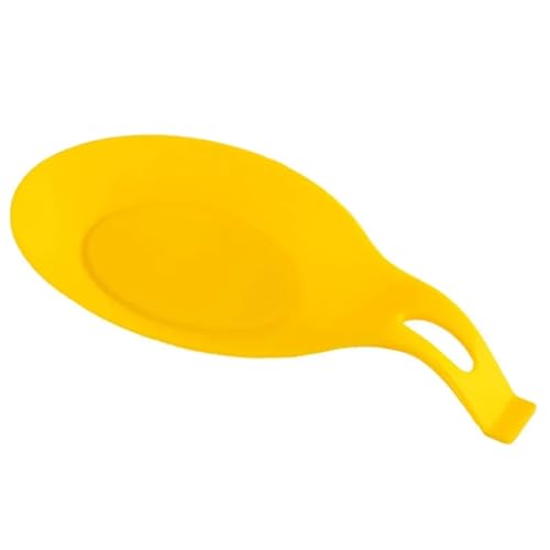 Silikon-Löffelablage Für Herdplatte Silikon Wärmedämmung Löffel Utensil Halter Herd Organizer Regal Tischset Deckel Schaufel Kochgeschirr Halterung Ständer Küche Zubehör Für Küchenutensilien(Yellow) von KBLDOPN