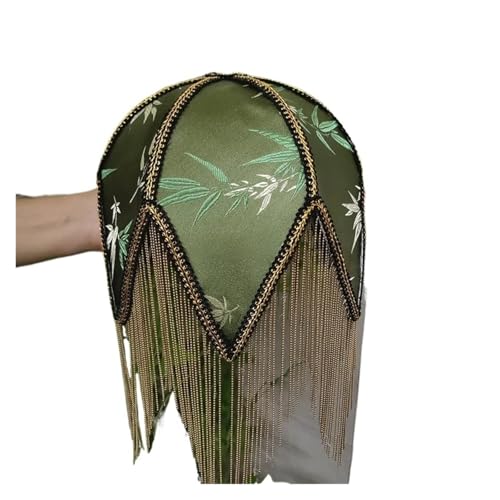 Stoff Quaste Perle Lampe Französisch Retro Lampenschirm Schatten Classiacl Schlafzimmer Nachttisch Stehleuchte Abdeckung Für Tischlampen, Stehlampen(Color-03) von KBLDOPN