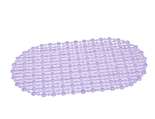rutschfeste Badematten, weiche, rutschfeste Duschmatte, Massagematte mit Saugnapf, Badematte, Badezimmerzubehör Für Badewannen(Purple 2) von KBLDOPN
