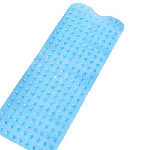 rutschfeste PVC-Badematte mit Saugnapf, Badezimmer-Badewannenmatten, 100 cm * 40, 1 Stück Für Badewannen(Blue) von KBLDOPN