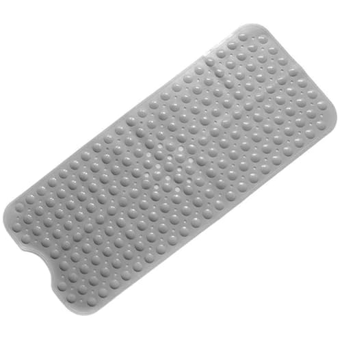 rutschfeste PVC-Badematte mit Saugnapf, Badezimmer-Badewannenmatten, 100 cm * 40, 1 Stück Für Badewannen(Gray) von KBLDOPN