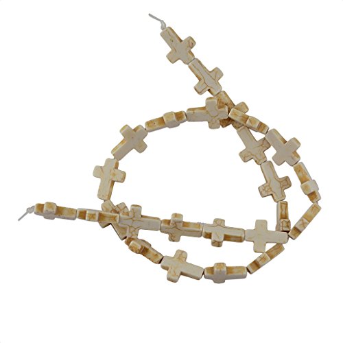1 Strang Howlith Türkis Lose Kreuz Spacer Perlen Schmuckherstellung DIY Weiß 1 Strang Howlith Türkis Lose Kreuz Spacer Perlen Schmuckherstellung DIY Weiß von KBOLAE